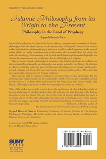 Islamic Philosophy from Its Origin to the Present achterzijde
