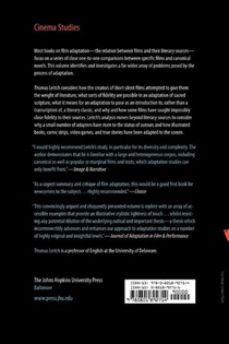 Film Adaptation and Its Discontents achterzijde