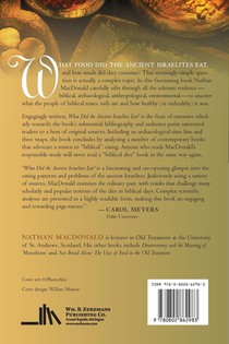 What Did the Ancient Israelites Eat? achterzijde