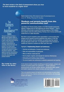 Implementing Student-Led Conferences achterzijde
