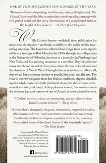 The Selected Letters of Willa Cather achterzijde