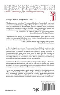 Deuteronomy achterzijde