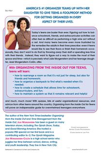 ORGANIZING FROM THE INSIDE OUT TEEN achterzijde