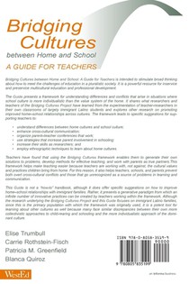 Bridging Cultures Between Home and School achterzijde