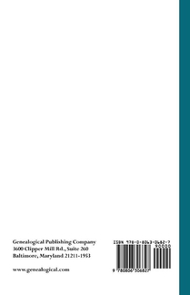 Emigrants to Pennsylvania. A Consolidation of Ship Passenger Lists from The Pennsylvania Magazine of History and Biography achterzijde