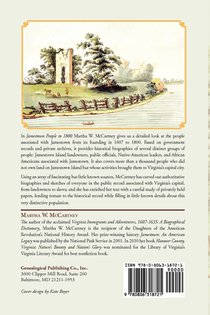 Jamestown People to 1800 achterzijde