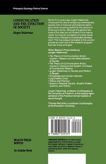 Communication and the Evolution of Society achterzijde