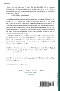 Andrew Jackson Higgins and the Boats that Won World War II achterzijde