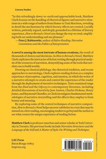 How to Reread a Novel achterzijde