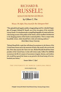 Richard B. Russell, Jr., Senator From Georgia achterzijde