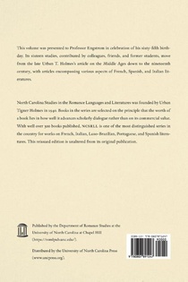 Studies in Honor of Alfred G. Engstrom achterzijde