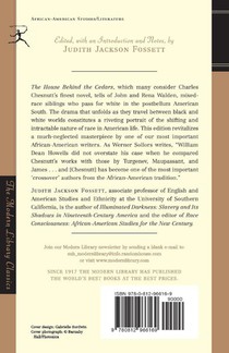 The House Behind the Cedars achterzijde