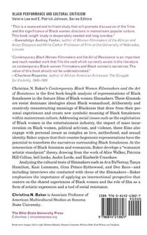 Contemporary Black Women Filmmakers and the Art of Resistance achterzijde