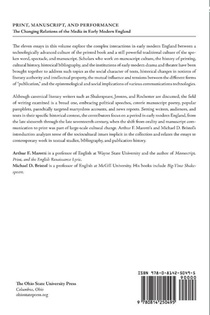 Print, Manuscript and Performance achterzijde