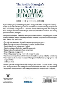 The Facility Manager's Guide to Finance and Budgeting achterzijde