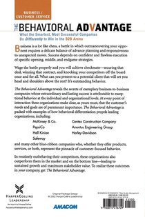 The Behavioral Advantage achterzijde