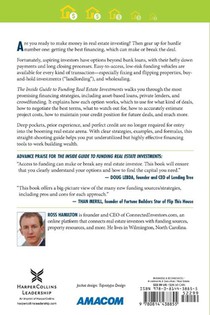 THE INSIDE GUIDE TO FUNDING REAL ESTATE INVESTMENTS achterzijde