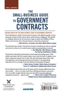 The Small-Business Guide to Government Contracts achterzijde
