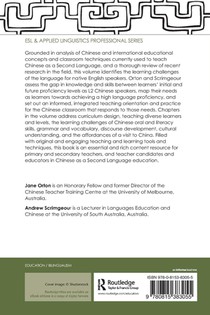 Teaching Chinese as a Second Language achterzijde