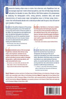 Blue Metros, Red States achterzijde