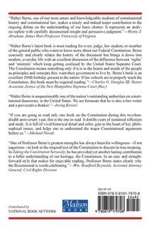 Taking the Constitution Seriously achterzijde