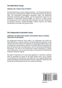 World Bank Group Impact Evaluations achterzijde