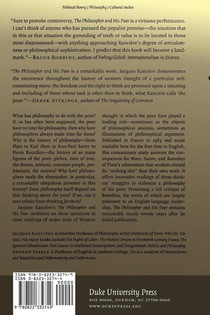 The Philosopher and His Poor achterzijde