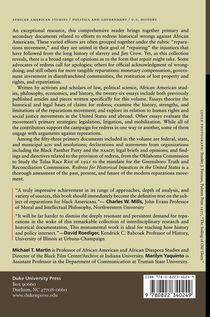 Redress for Historical Injustices in the United States achterzijde