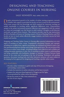 Designing and Teaching Online Courses in Nursing achterzijde