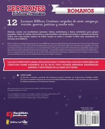 Lecciones biblicas creativas: Romanos: ¡Fe al rojo vivo! achterzijde