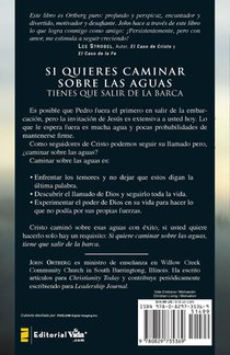 Si Quieres Caminar Sobre Las Aguas Tiene Que Salir De La Barca achterzijde