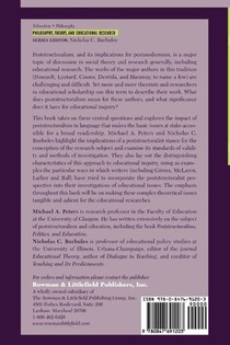 Poststructuralism and Educational Research achterzijde