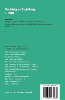Ontology of Social Being, Volume 1. Hegel achterzijde