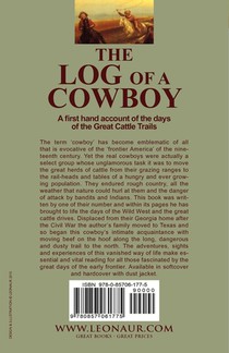 The Log of a Cowboy achterzijde