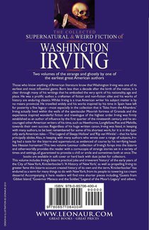 The Collected Supernatural and Weird Fiction of Washington Irving achterzijde
