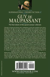 The Collected Supernatural and Weird Fiction of Guy de Maupassant achterzijde