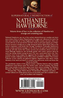 The Collected Supernatural and Weird Fiction of Nathaniel Hawthorne achterzijde