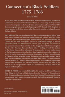Connecticut's Black Soldiers, 1775-1783 achterzijde