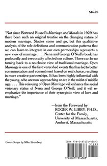 Open Marriage achterzijde