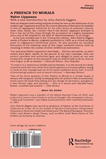 A Preface to Morals achterzijde