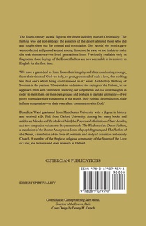 The Sayings of the Desert Fathers achterzijde