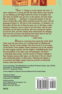 Following the Equator V1 achterzijde