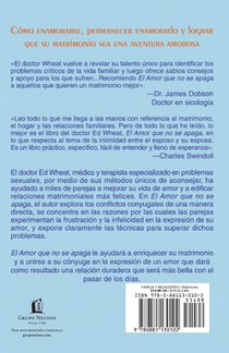 El amor que no se apaga achterzijde