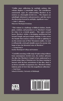 Matthew within Judaism achterzijde