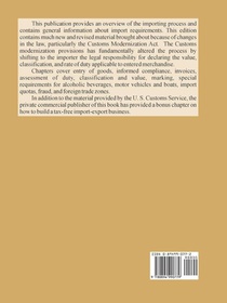 Importing Into the United States achterzijde