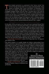 Christianity and the Doctrine of Non-Dualism achterzijde