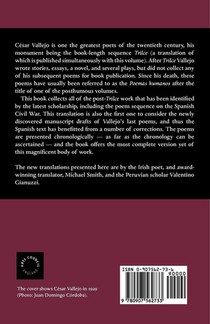 The Complete Later Poems 1923-1938 achterzijde