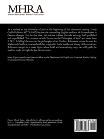 Henry Crabb Robinson, 'Essays on Kant, Schelling, and German Aesthetics' achterzijde