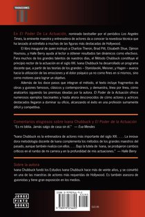 El Poder De La Actuacion. El Metodo De Ivana Chubbuck achterzijde
