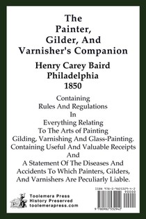 The Painter, Gilder, and Varnisher's Companion achterzijde